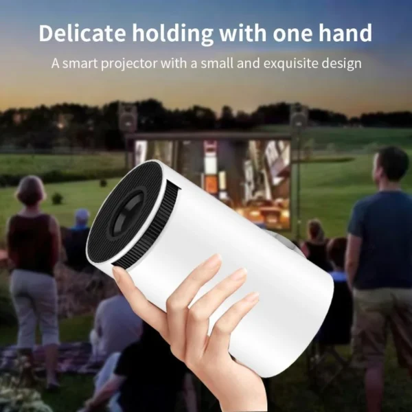 HY300 Android 11.0 Portable Projector 2.4G / 5G WiFi BT4.1 1280*720dpi 120 Ansi Lumens Home Theater Media Player - EU Plug - Image 4