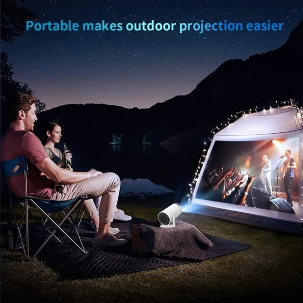 HY300 Android 11.0 Portable Projector 2.4G / 5G WiFi BT4.1 1280*720dpi 120 Ansi Lumens Home Theater Media Player - EU Plug - Image 5