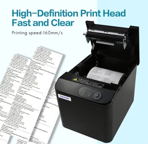 Thermal Receipt Bill Printer 80mm POS Printer, USB Receipt Printers with Auto Cutter Support Cash Drawer, USB Interface for Windows & Mac - Image 6