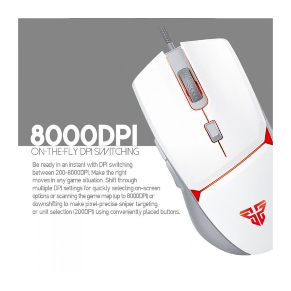 Fantech VX7 CRYPTO, Advanced Sensor 8000DPI, RGB Lighting, Wired Gaming Mouse - Image 3