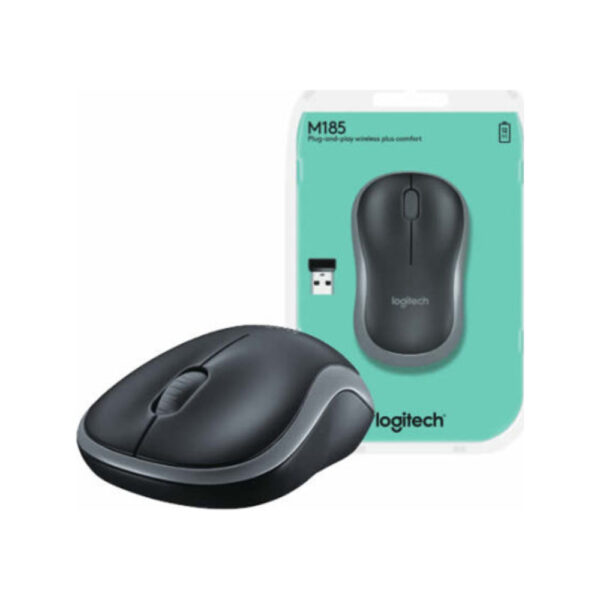 Logitech M185 Wireless Mouse 2.4GHz BLACK - Image 2