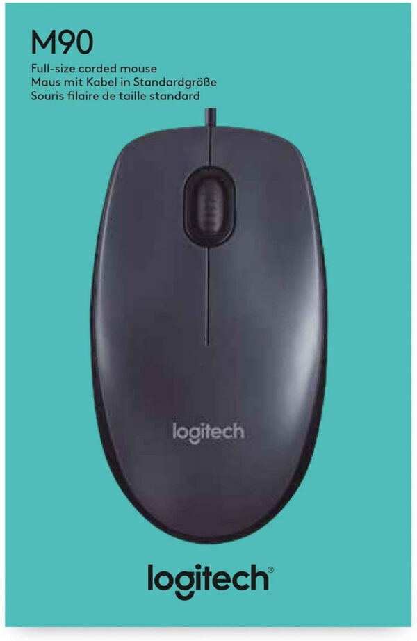 Logitech M90  USB Wired Mouse - Image 4