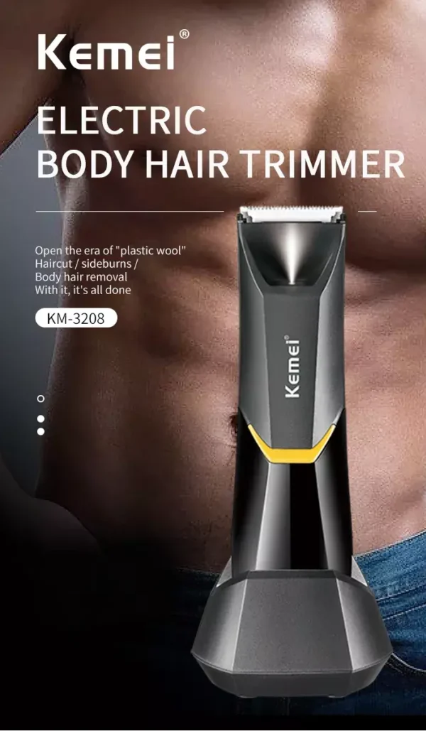 KEMEI KM-3208 Body Hair Trimmer - Image 4