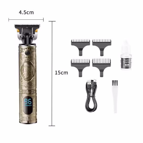 KEMEi KM-PG1815 Large Capacity Lithium Rechargeable Electric Hair Cutter Shaving Machine Razor Hair Trimmer - Image 4