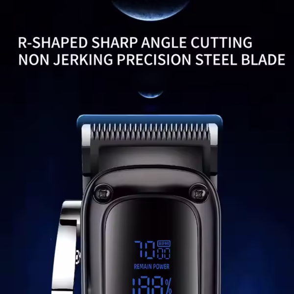KEMEI Hair Trimmer KM-1550: Men's Rechargeable Professional Electric Hair Clippers Trimmer - Image 4