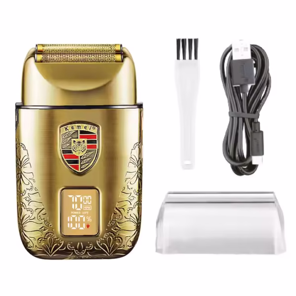 Kemei KM-T93 Metal Electric Shaver - 120min Rechargeable - Image 5