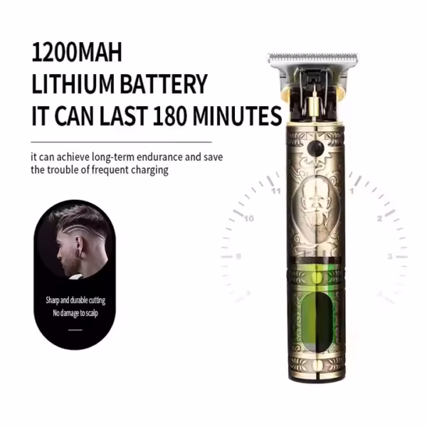 Kemei KM-700Y Profession Electric Rechargeable Hair Trimmer - Image 5