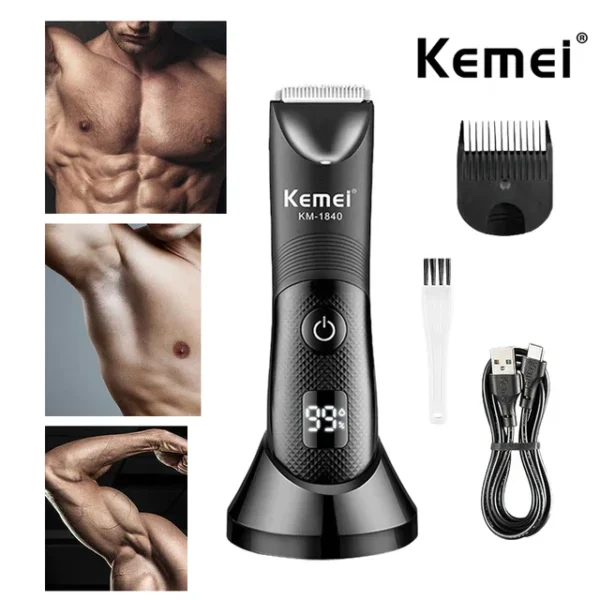 Kemei Groin Hair Trimmer KM-1840 - Image 6