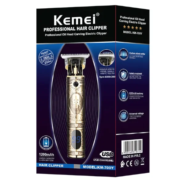 Kemei KM-700Y Profession Electric Rechargeable Hair Trimmer