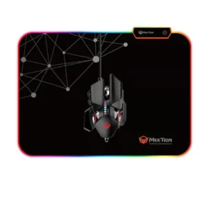 Meetion PD120 RGB Gaming Mouse Pad – Non-Slip Rubber Base, LED Backlit, Plug & Play