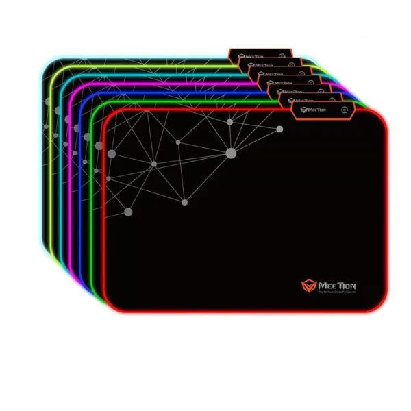Meetion PD120 RGB Gaming Mouse Pad – Non-Slip Rubber Base, LED Backlit, Plug & Play - Image 6