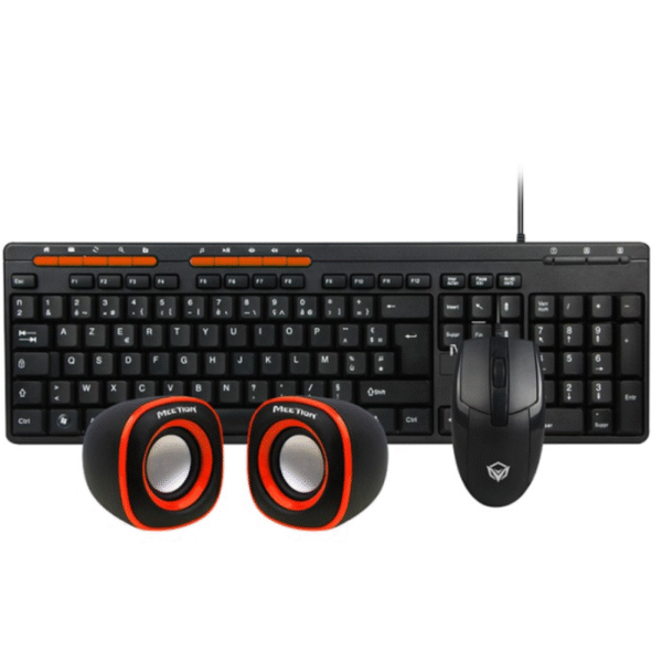 Meetion MT-C105 USB Wired Combo: Keyboard, Mouse, and 3-In-1 Speaker S - Image 2