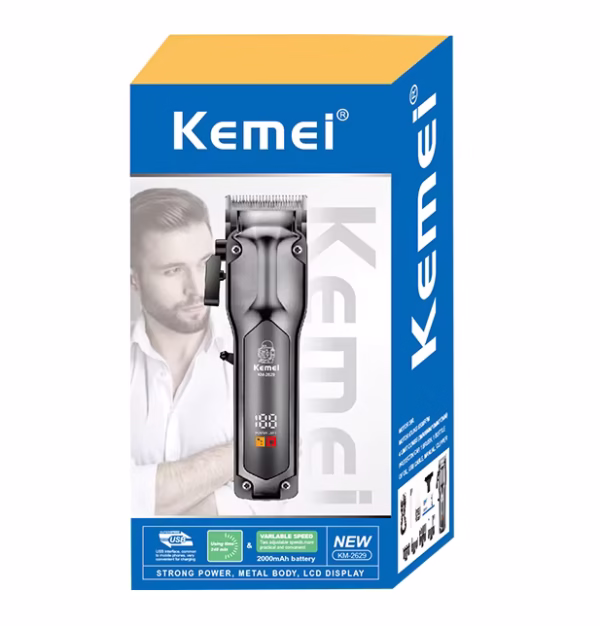 KEMEI km-2629 New Design Cordless Hair Clipper Digital Display Professional Barber Hair Trimmer cutting machine