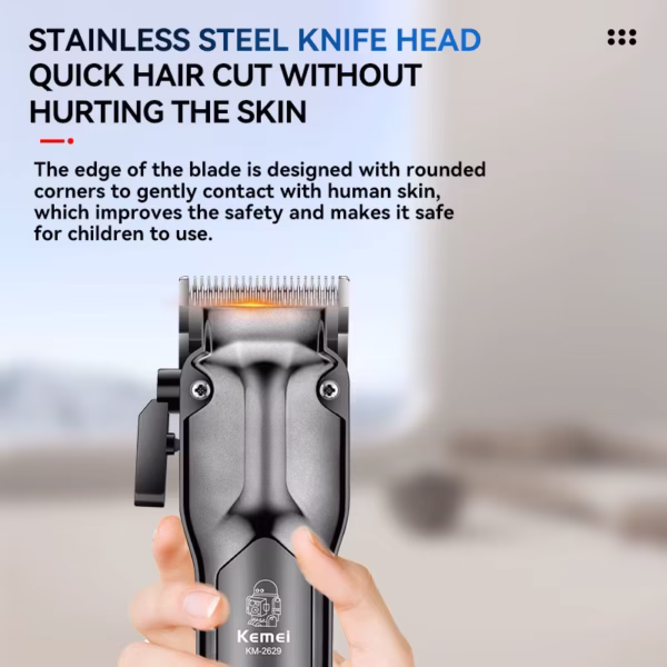 KEMEI km-2629 New Design Cordless Hair Clipper Digital Display Professional Barber Hair Trimmer cutting machine - Image 2
