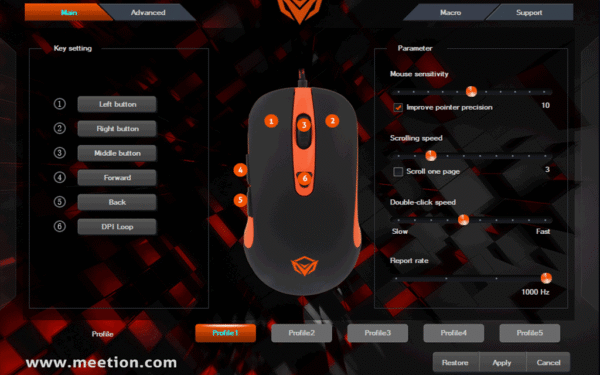 Meetion GM21 Gen2 Upgraded Version RGB Gaming Mouse - Image 5