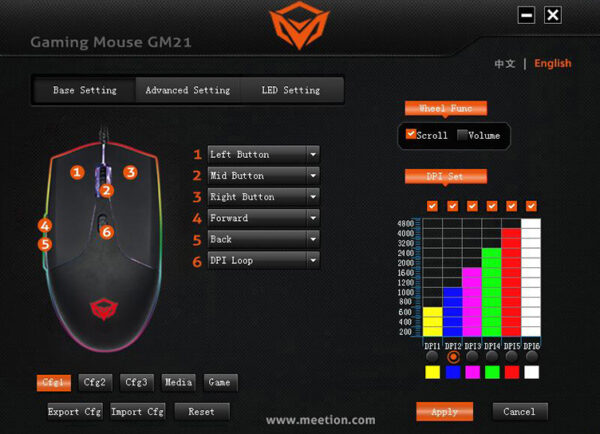 Meetion GM21 Gen2 Upgraded Version RGB Gaming Mouse - Image 4