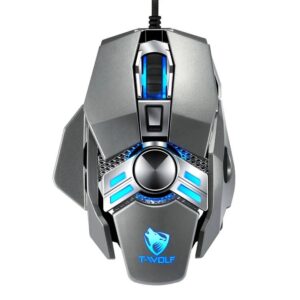 T-WOLF V10 WARRIOR BLACK RGB GAMING MoUSE