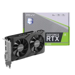 PNY NVIDIA GeForce RTX 3050 6GB GDDR6 VERTO Dual Fan Graphics Card