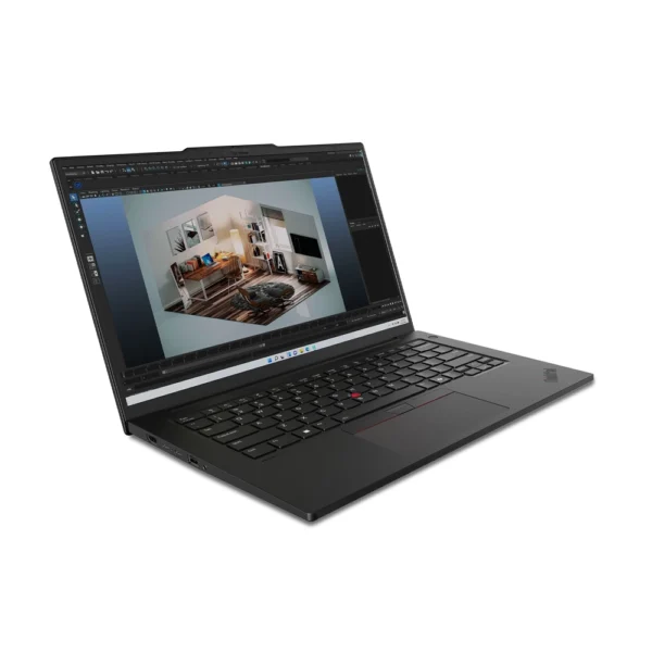 Lenovo ThinkPad P14s, Intel Core Ultra 7 155H, 512GB SSD, 16GB DDR5, 14.5 Inch, 1920x1200, NVIDIA RTX 500 Ada 4GB, W11P, LAN, Black, 3 years warranty - Image 2