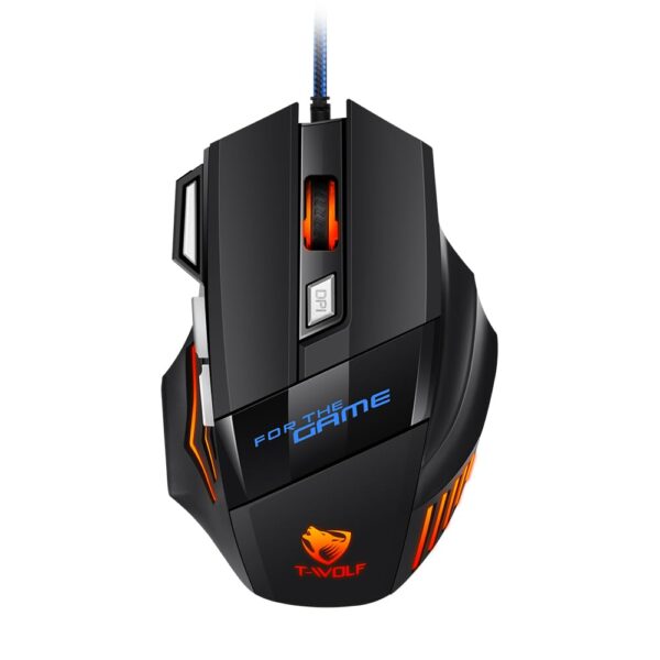 T-Wolf M1 RGB Breathing Light Gaming Mouse 7Keys
