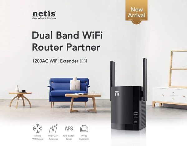 Netis E3 AC1200 Dual Band Wireless Repeater - Image 3