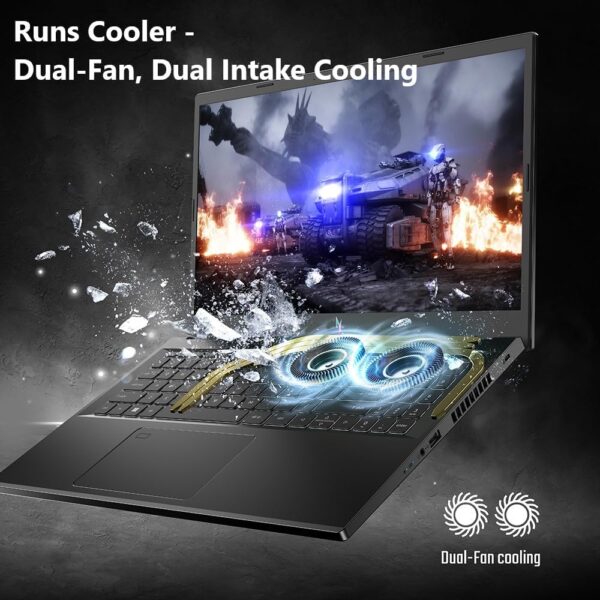 Acer Nitro V Gaming Laptop | Intel Core i7-13620H Processor | NVIDIA GeForce RTX 4050 Laptop GPU | 15.6" FHD IPS 144Hz Display | 16GB DDR5 | 512GB Gen 4 SSD | WiFi 6 | Backlit KB - Image 7