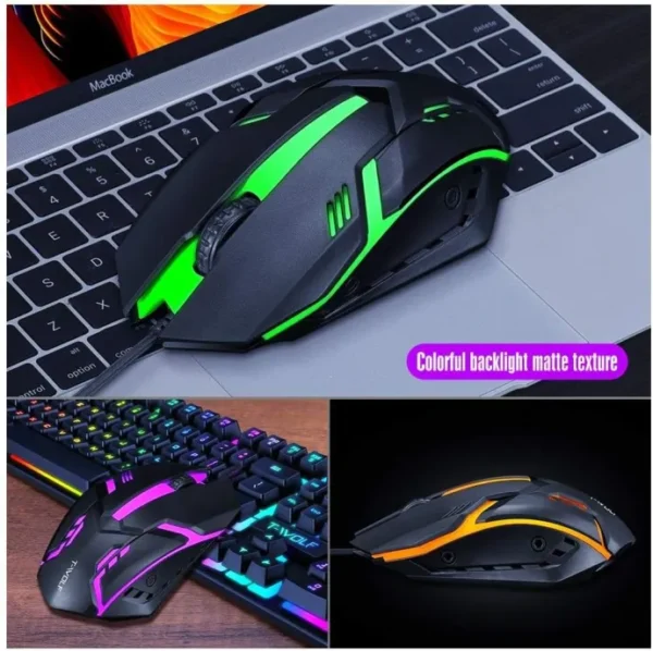 T-WOLF TF200 Gaming Keyboard USB Ergonomic Mouse Spanish Keyboard for PC Laptop Gaming - Image 4