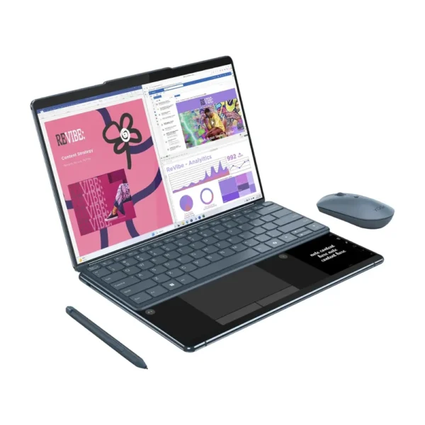 Lenovo Yoga Book 9i, Intel Core Ultra 7 155U, 1TB SSD, 16GB DDR5, 13.3 Inch, 2880x1800, Integrated Intel Graphics, W11P, Tidal Teal, 1 Year Warranty - Image 2
