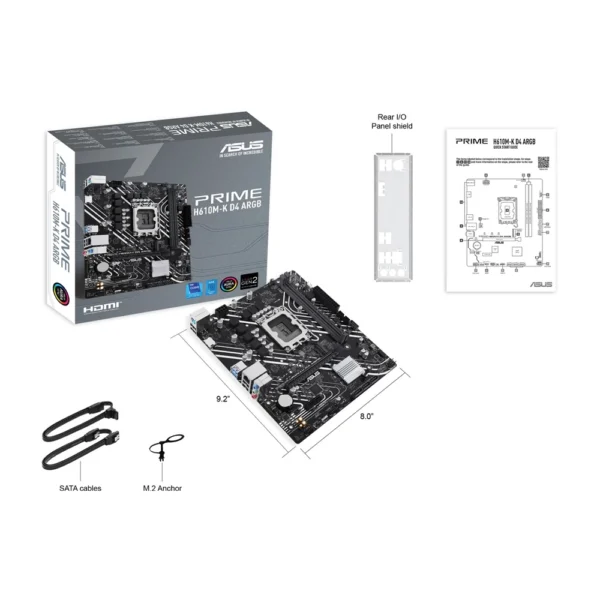 Asus PRIME H610M-K D4 ARGB micro-ATX Motherboard - Image 3