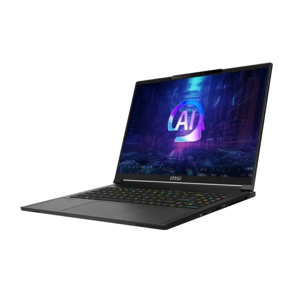 MSI Stealth A16 AI+ Copilot+PC, AMD Ryzen AI 9 HX 370, 1TB SSD, 32GB DDR5, 16.0 Inch, 2560x1600, Nvidia GeForce RTX 4070 8GB, LAN, Black, W11H, 1 Year Warranty - Image 3