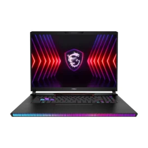 MSI Raider GE78HX, Intel Core I9-14900HX, 2TB SSD, 64GB DDR5, 17.0 Inch, 2560 x 1600, Nvidia GeForce RTX 4090 16GB, W11H, Black, 1 Year Warranty