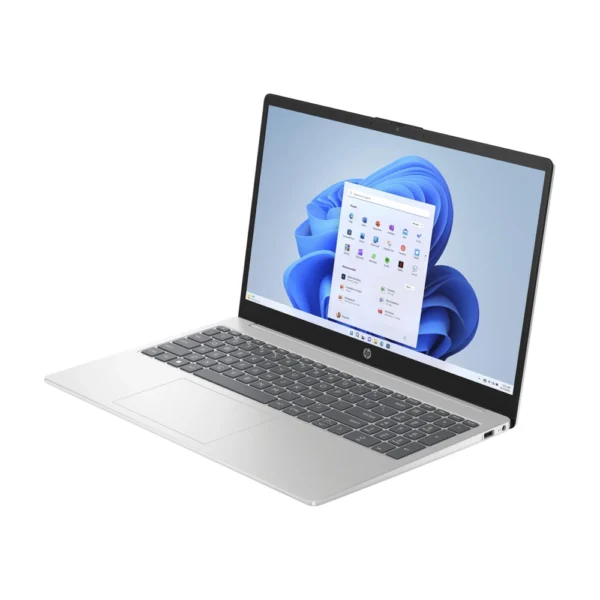 HP 15-FD0005DX Core™ i5-1235U | 8GB DDR4 RAM ; 512 SSD NVMe | 15.6 inches HD TouchScreen Micro-Edge Display | Intel Iris Xe Graphics | Windows 11 Home in S Mode | Natural Silver - Image 7