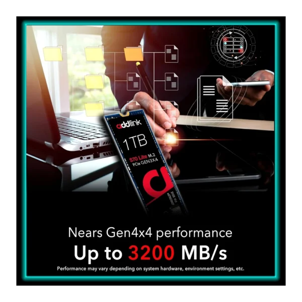 Addlink 1TB M.2 2280 PCIe GEN3X4 NVMe SSD - Image 3