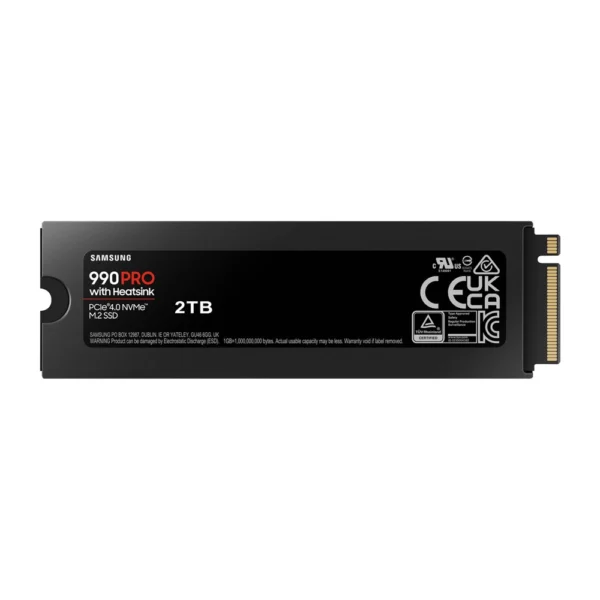 Samsung 990 Pro 2TB PCIe 4.0 NVMe SSD (M.2) 2280 With Heat Sink
