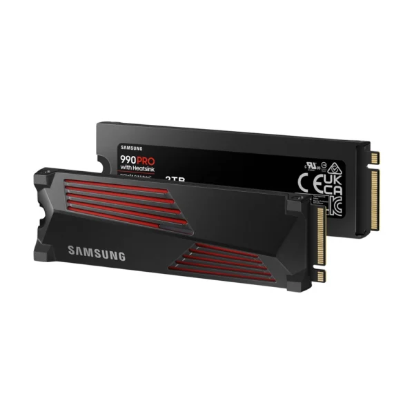 Samsung 990 Pro 2TB PCIe 4.0 NVMe SSD (M.2) 2280 With Heat Sink - Image 2