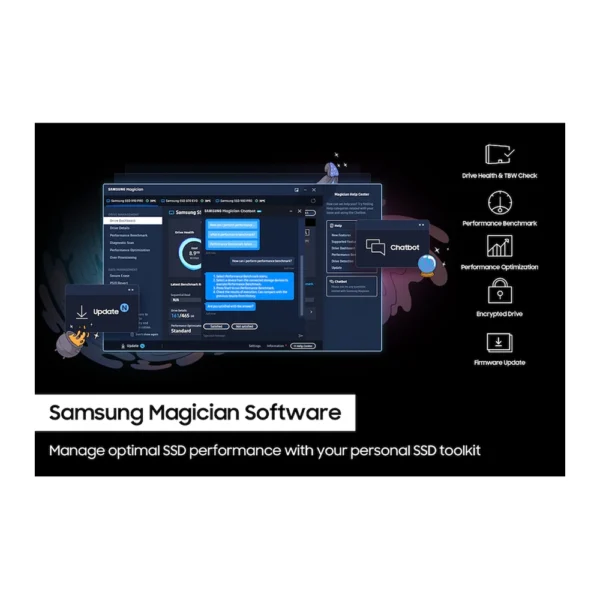 SAMSUNG 4TB 990 PRO 2280 PCIe 4.0 NVMe M.2 SSD - Image 2