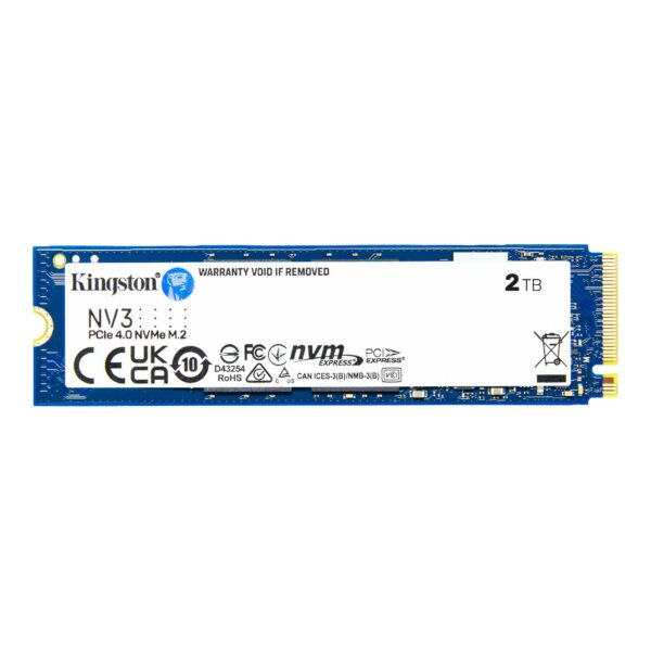 Kingston PCIe NVMe NV3 Gen4 2TB | R/W: 6,000/5,000MB/s - Image 2