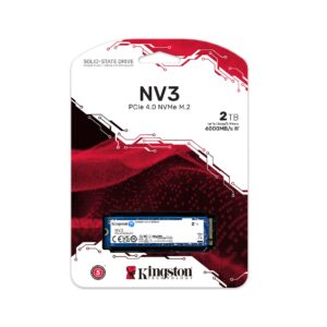 Kingston PCIe NVMe NV3 Gen4 2TB | R/W: 6,000/5,000MB/s