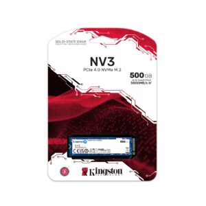 Kingston PCIe NVMe NV3 Gen4 500GB | R/W: 5,000/3,000MB/s