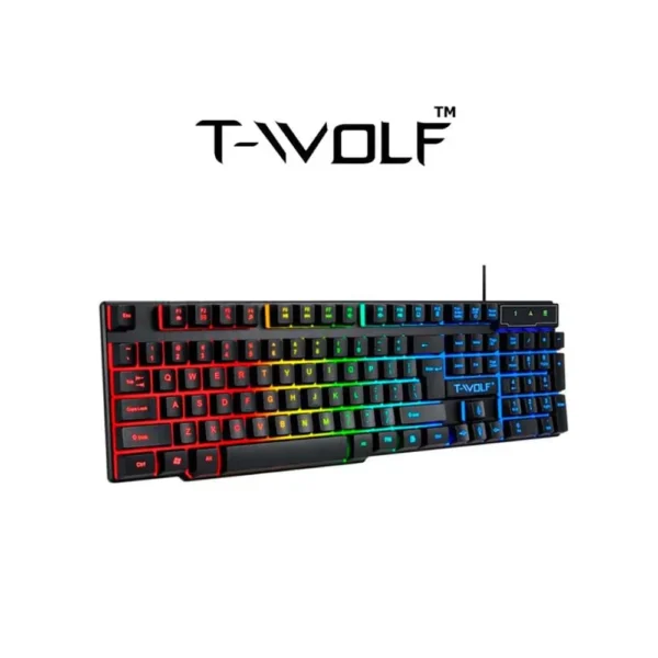 T-WOLF TF800 Gaming Keyboard + Mouse + Gaming Headset + Mouse Pad Combo LED Backlit Wired Gamer - Image 5