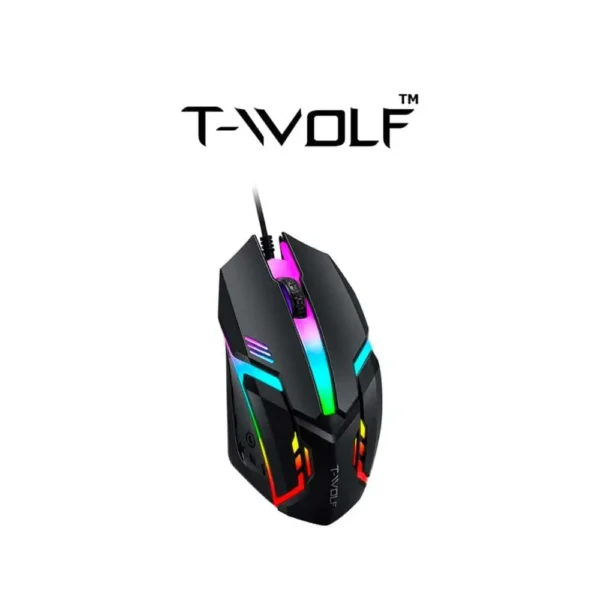 T-WOLF TF800 Gaming Keyboard + Mouse + Gaming Headset + Mouse Pad Combo LED Backlit Wired Gamer - Image 4