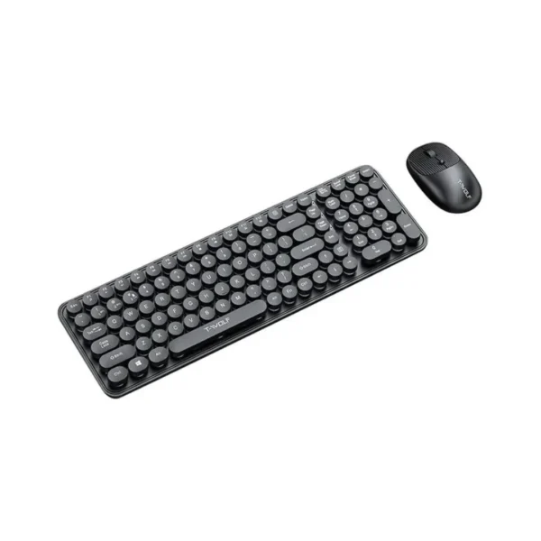 T-WOLF TF350 Dot Punk Wireless Keyboard Mouse Combo