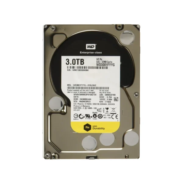 WD Re 3TB Enterprise SAS HDD 3.5