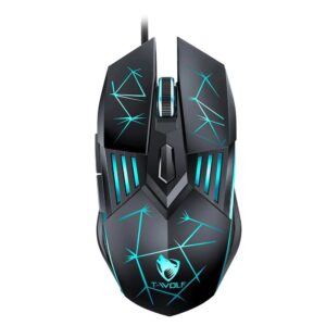 T-Wolf G560 Wired Mouse Colorful Luminous Gaming Mouse
