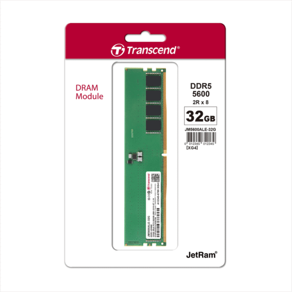 Transcend 32GB DDR5 4800MHz Desktop Ram