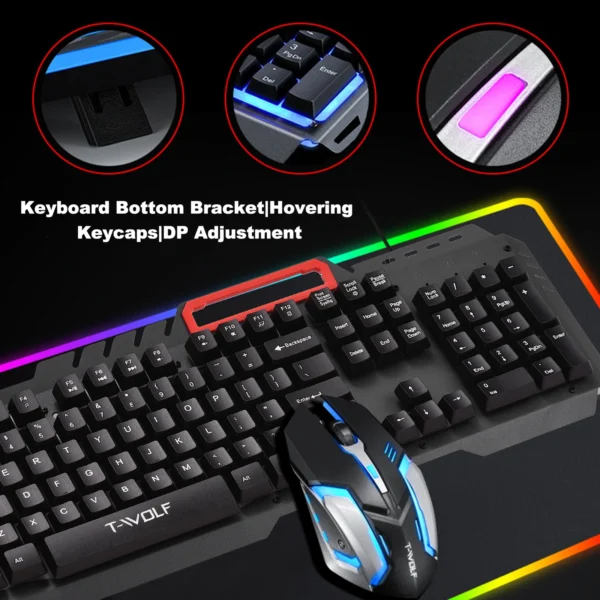 Wolf TF-600 Thunder  keyboard and set metal plate notebook R9Q8 - Image 9