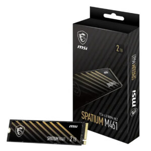 MSI Spatium M461 2TB PCIe 4.0 NVMe M.2 SSD - High-Speed Storage with Expanded Capacity