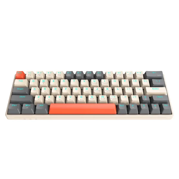 T-WOLF T60 RGB MECHANiCAL GAMiNG KEYBOARD BLACK BLUE SWITCH - Image 2