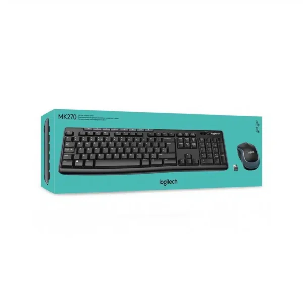Logitech MK270 Wireless Keyboard and Mouse Combo – EN/AR - Image 2