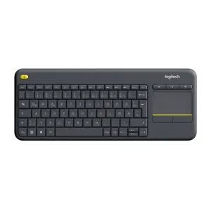 Logitech K400 Plus Wireless Keyboard with Touchpad – Arabic, Black